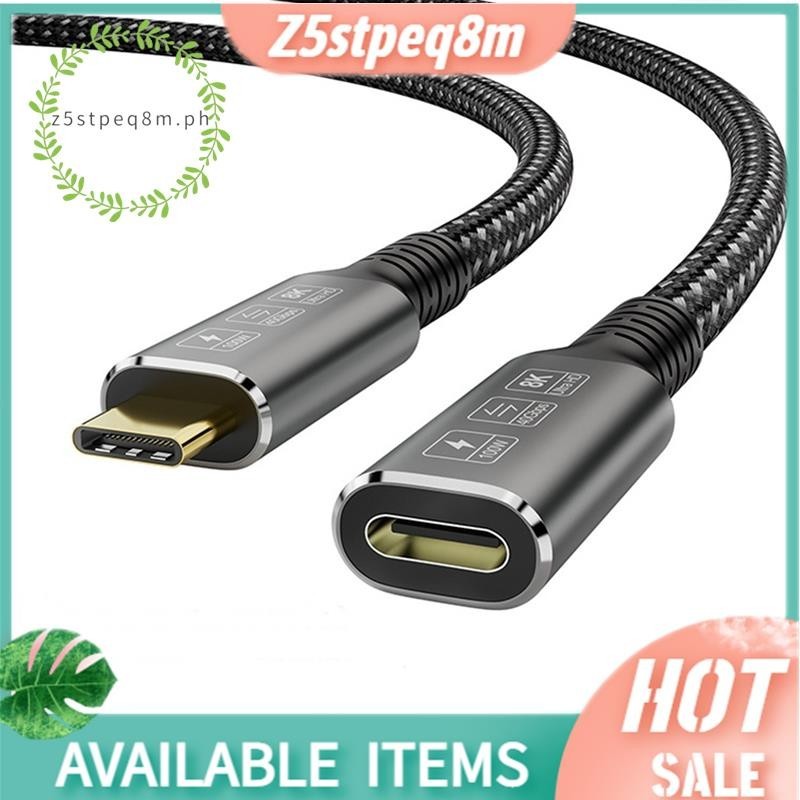 Z5stpeq8mUSB4 8Kสาย 0.8MสําหรับBolt 4 ใช้งานร่วมกับUSB 4 Type-CชายหญิงขยายUltra HD 8K @ 60Hz 100W 40