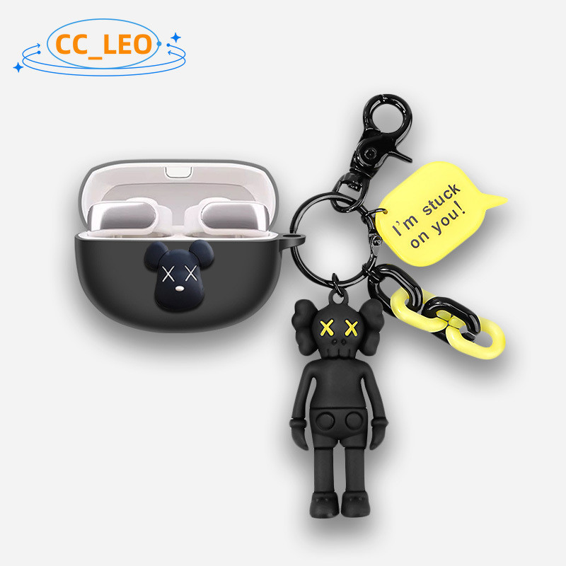 For Bose Ultra Open EarBuds Case Cute Keychain Pendant Bose Ultra Open EarBuds Silicone Soft Case Ca