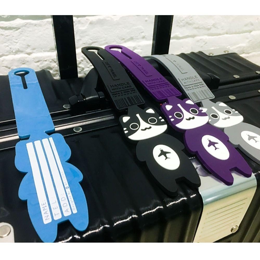 Backstagereat Travelกระเป๋าเดินทาง Tag, Cartoon Travel Accessories ป้ายห้อยกระเป๋า, Creative PVC