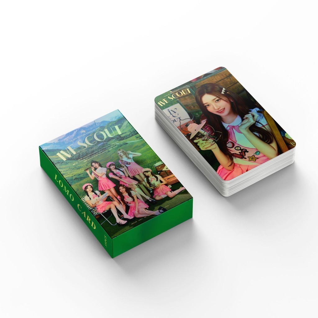 50-119pcs IVE SCOUT Hologram Laser Lomo Cards 3rd FAN CLUB DIVE Photocards WONYOUNG YUJIN LIZ LEESEO REI GAEUL Kpop Holographic Postcards Fast Shipping YM