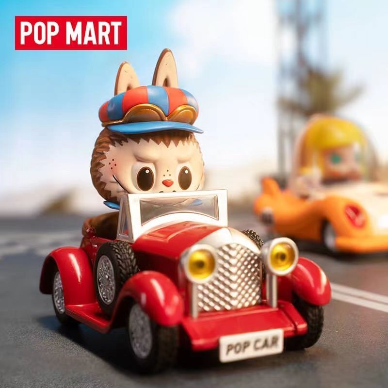 อย่างเป็นทางการของแท้ POPMART POPCAR Super Track Series รูปอินเทรนด์สร้างสรรค์ของเล่นของขวัญ 4SE4