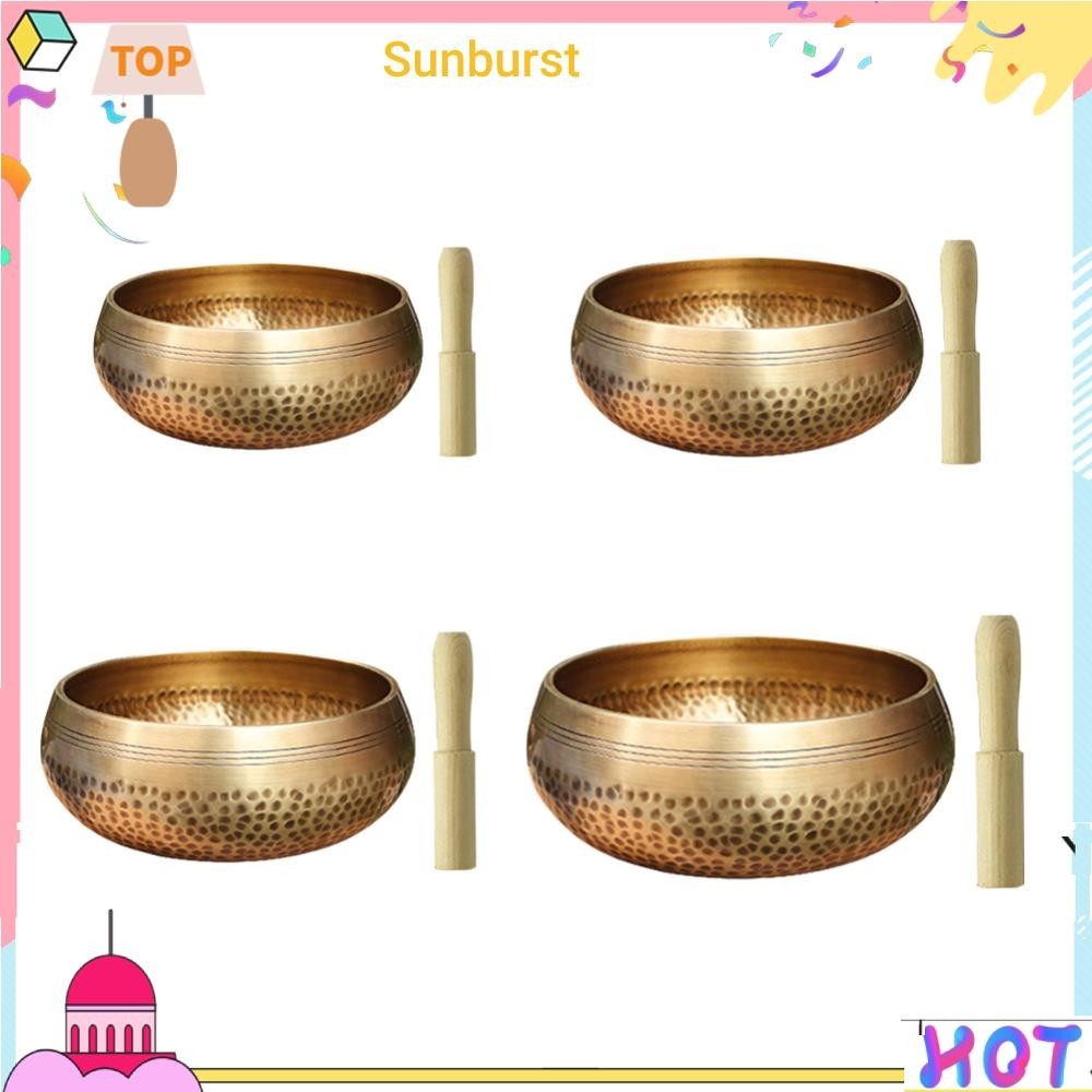 [Sunburst11.th] ชามทิเบต ลายพระพุทธรูป สไตล์เนปาล งานฝีมือ สําหรับใส่โยคะ ทําสมาธิ
