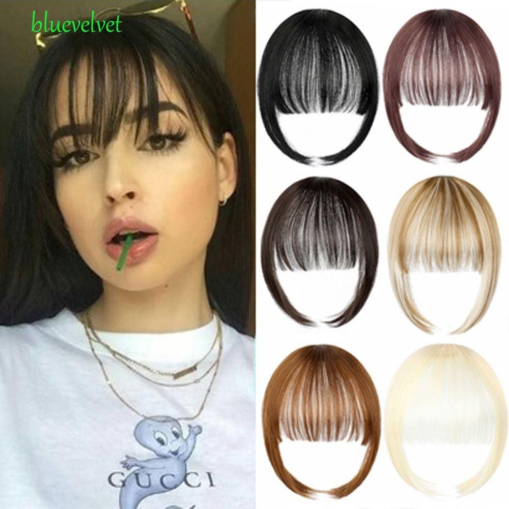 Bluevelvet วิกผมสังเคราะห์ สีดําธรรมชาติ สําหรับผู้หญิง