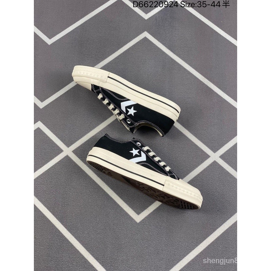 ♞,♘Converse Chevr one star CX-PRO ผ้าใบลําลอง ข้อสั้น สีดํา เวอร์ชั่นญี่ปุ่น 1970S รองเท้า true