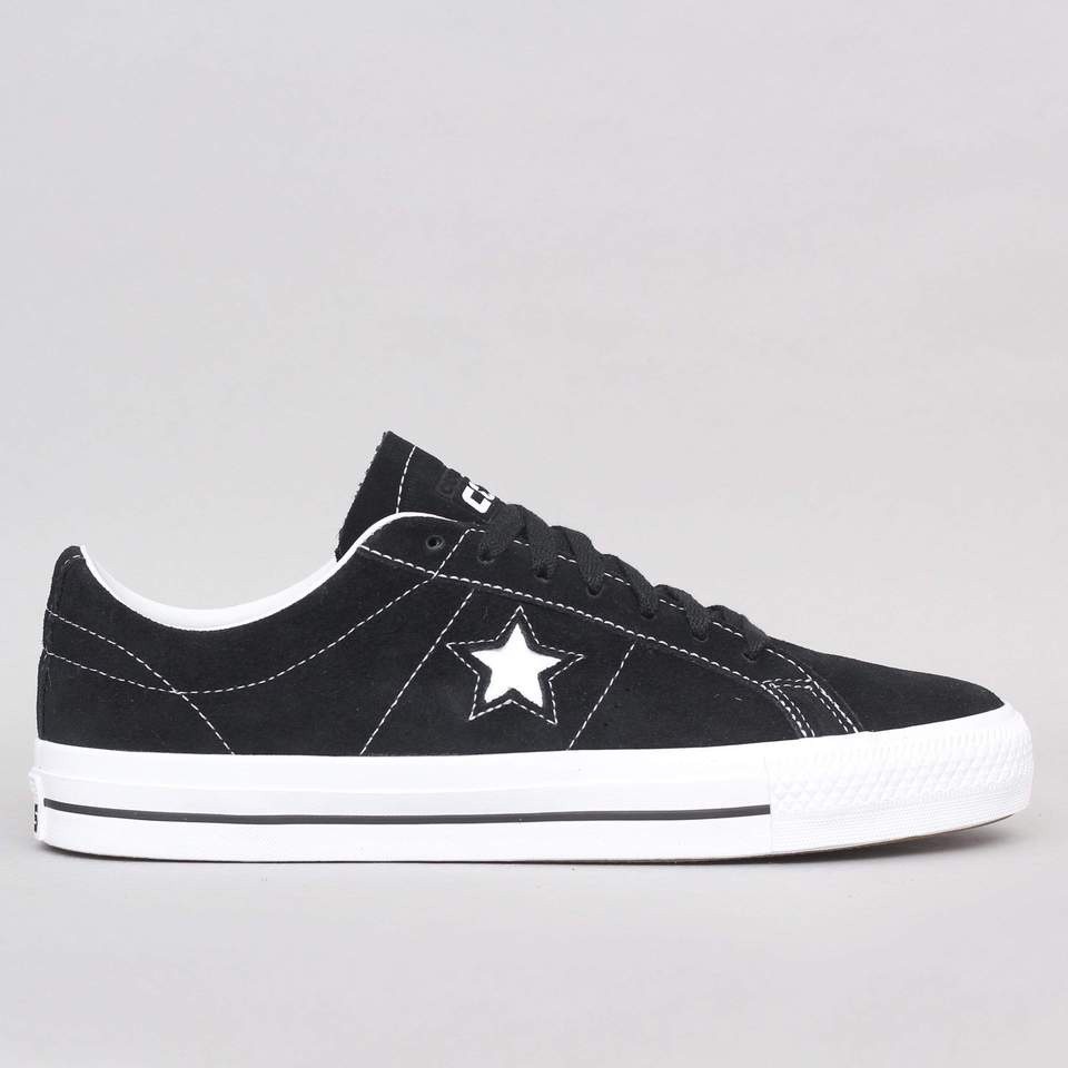 ♞,♘Converse One Star Pro Suede Ox Black  new รองเท้า sports