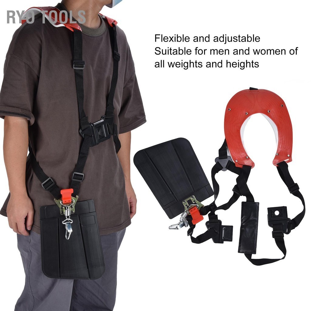 Ryo Tools การออกแบบกระเป๋าเป้สะพายหลังTrimmerสายคล้องไหล่คู่ปรับไนลอนเครื่องตัดหญ้าสำหรับStihl