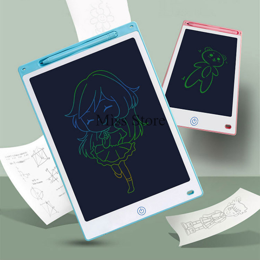 กระดานวาดรูป LCD ขนาด 8.5/12นิ้ว เขียนข้อความด้วยลายมือ กระดานสำหรับเด็ก ลบได้ สินค้าพร้อมส่งในไทย