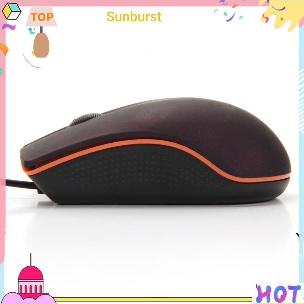 เมาส์ออปติคอล แบบใช้สาย USB 3D ขนาดเล็ก สําหรับคอมพิวเตอร์ แล็ปท็อป PC [Sunburst11.th]