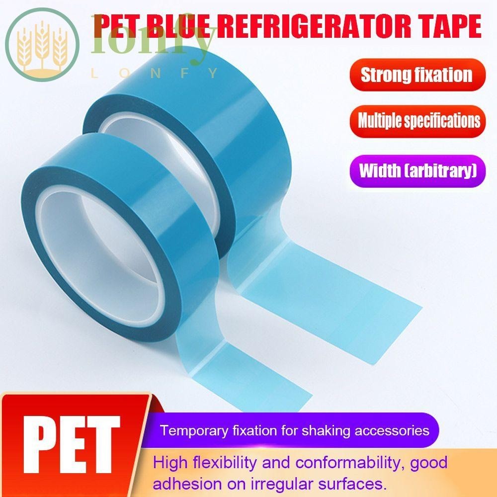 Lonfy เทปกาว PET สีฟ้า สําหรับติดตู้เย็น เครื่องปรับอากาศ