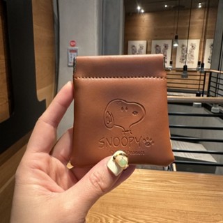กระเป๋าใส่เหรียญ หนัง PU ลายการ์ตูน Snoopy