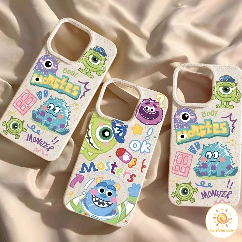 เคสโทรศัพท์เป็นมิตรกับสิ่งแวดล้อมของ Monsters University ไอโฟน11 For iPhone12 13 14 15Pro MAX X XS XR XS 7 8Plus SE2020