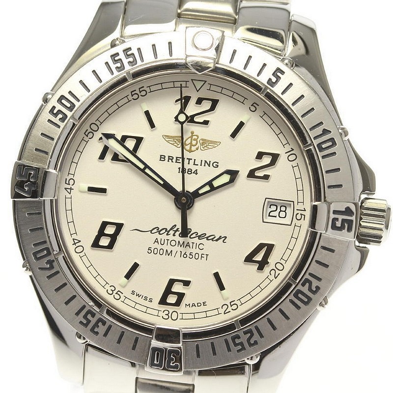 Breitling นาฬิกาข้อมืออัตโนมัติ A17350 สําหรับผู้ชาย