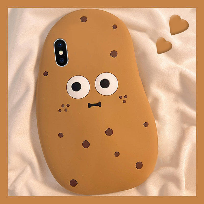 Applicable to Apple Xr Phone Case Iphone8plus Cartoon 7 Potato 6S Fun Xsmax Funny Se2 Stereo uzXl