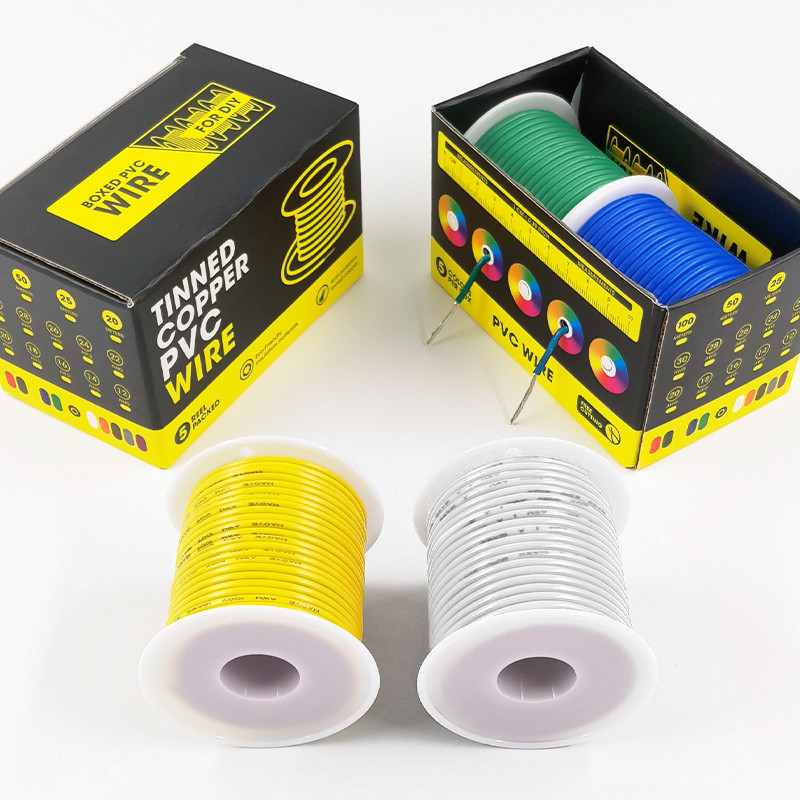 เมนบอร์ดสายไฟ AWG 30 28 26 24 22 20 18 16 เกจ สายไฟเชื่อมต่อ PVC 2 สี