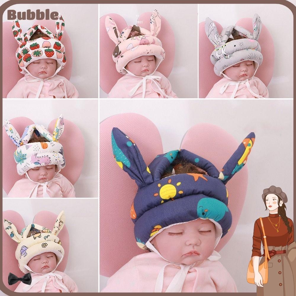 Bubble หมวกกันน็อค ป้องกันเด็กทารก นุ่ม เรียนรู้การเดิน หมวกนิรภัยเด็ก สบาย การ์ตูน ปรับได้ ป้องกันการตก เด็กวัยหัดเดิน