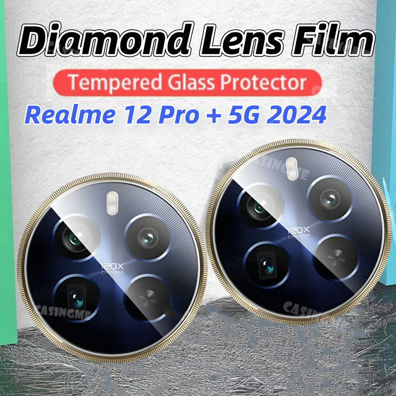 Realme 12/5G 12X 12Plus 12Pro+ ป้องกันลายนิ้วมือ เลนส์กล้อง ป้องกัน กระจกนิรภัย ป้องกันเลนส์ ฟิล์ม ต007