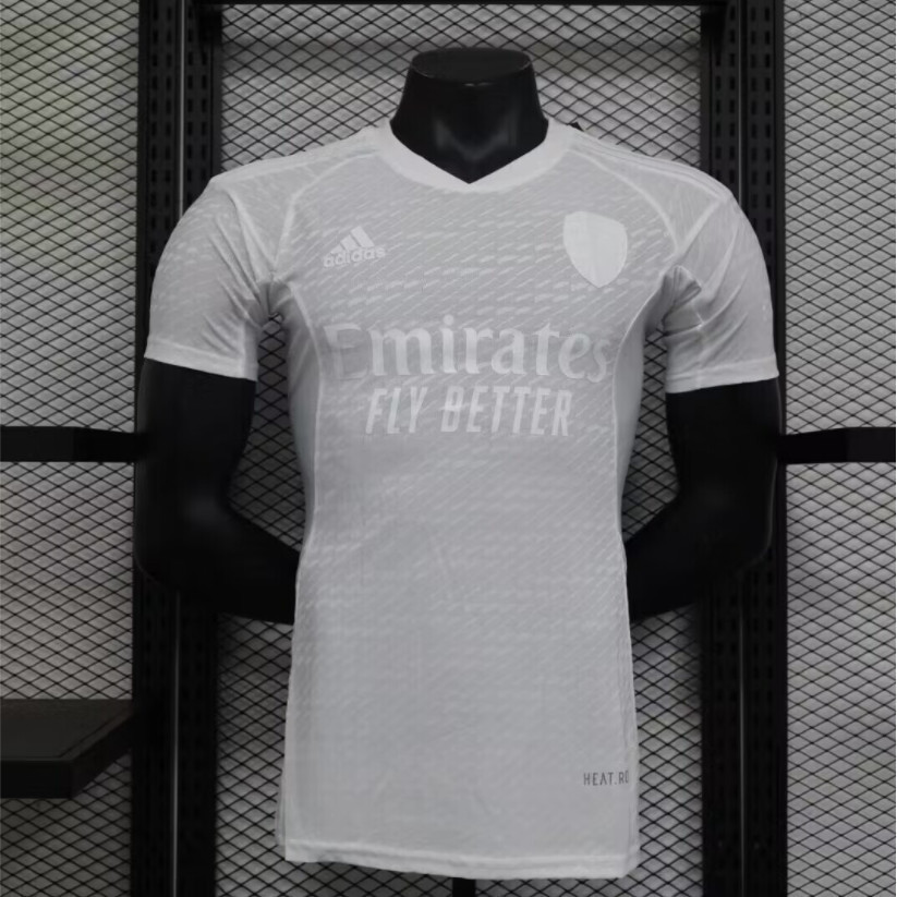 [Player Version] 24-25 Arsenal White Special Edition เสื้อกันหนาว ลายฟุตบอล สําหรับผู้ชาย