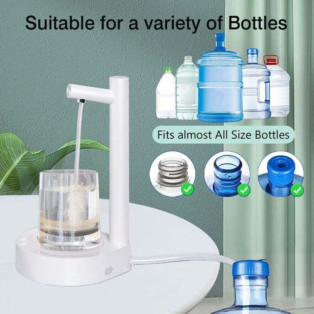 Electric Water Gallon Pump Automatic Water Bottle Pump Dispenser Desktop USB Rechargeable Water Pump