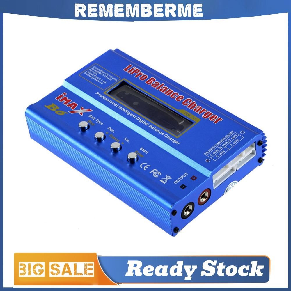 ที่ชาร์จแบตเตอรี่ดิจิทัล Imax B6 80W NiMh สําหรับเฮลิคอปเตอร์บังคับ