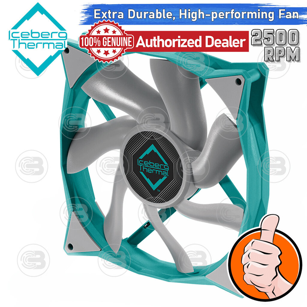 [CoolBlasterThai] Iceberg Thermal IceGALE Xtra 140 Teal Fan Case (size 140 mm.) ประกัน 6 ปี