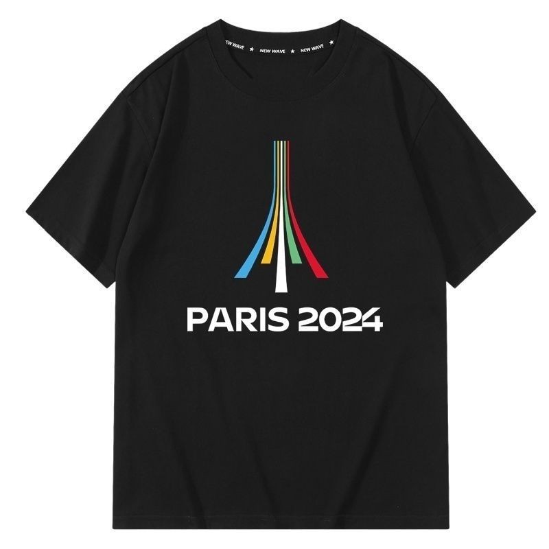 🔥Paris Olympics เสื้อยืดโอลิมปิก 2024 ปารีส มาสคอต เวอจิ ผ้าฝ้ายบริสุทธิ์ ผ้าฝ้ายแท้ ผ้าฝ้าย