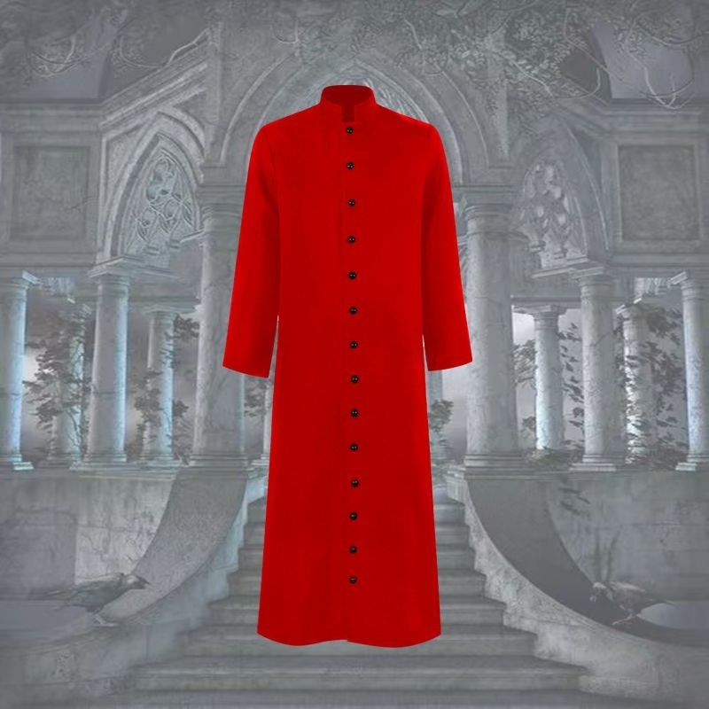 เครื่องแต่งกายคอสเพลย์ ชุดนักบวช นักบวช นักบวช สไตล์ฮาโลวีน