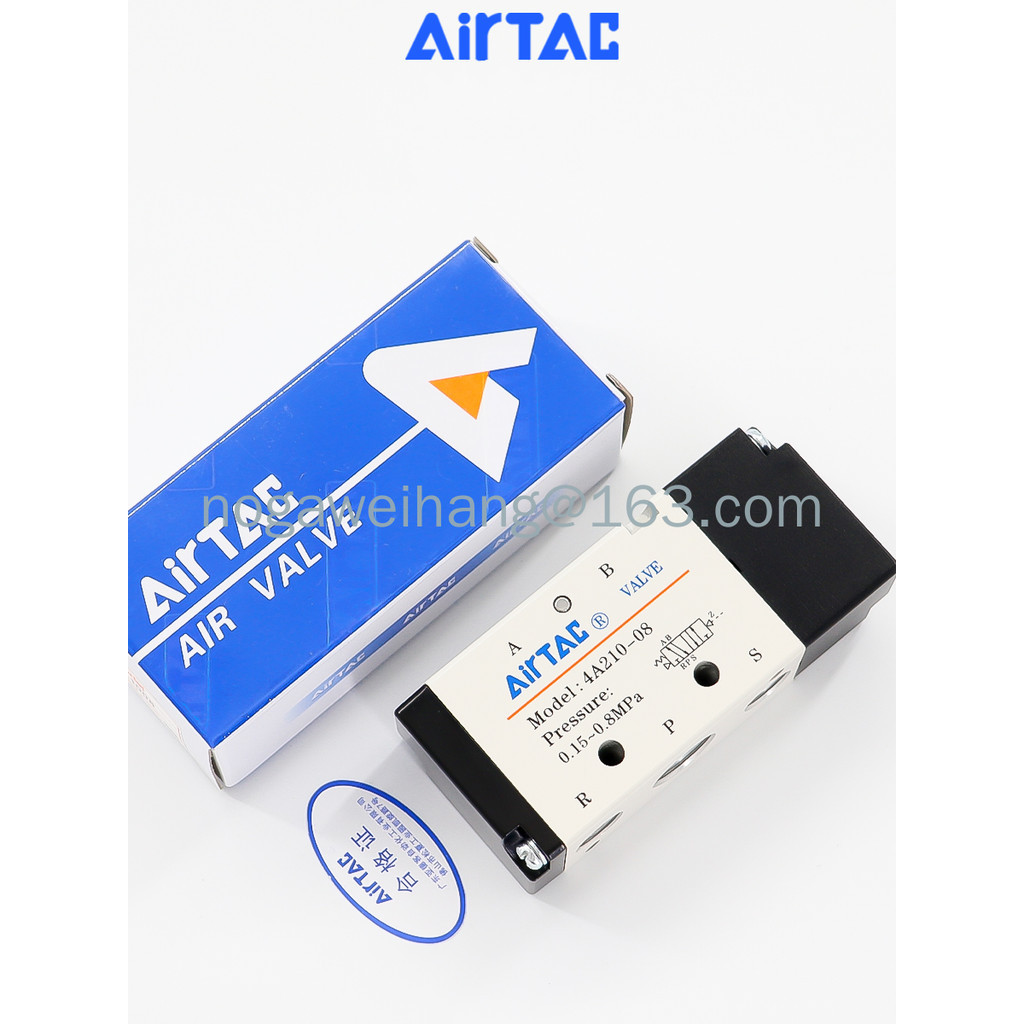 AirTac วาล์วควบคุม 5 ทิศทาง 2 ตําแหน่ง 4A110/120-M5 4A110/120/210/220-06 4A210-08