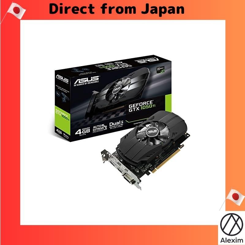 [Direct from Japan]Asus NVIDIA GeForce GTX 1050 PH-GTX1050TI-4G 4GB GDDR5 128-bit Memory HDMI/DP/DVI PCI Express 3 Graphics Card - Black