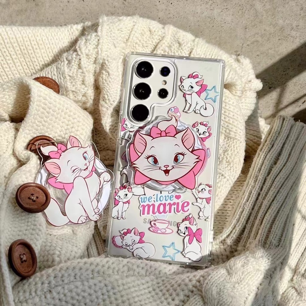 เคสโทรศัพท์มือถือ ปิดด้านหลัง ลาย Pink Mary พร้อมขาตั้ง สําหรับ Samsung s22 s22plus ultra S23 S23Plus s23fe s24 s24plus s24ultra - รูปที่ 7