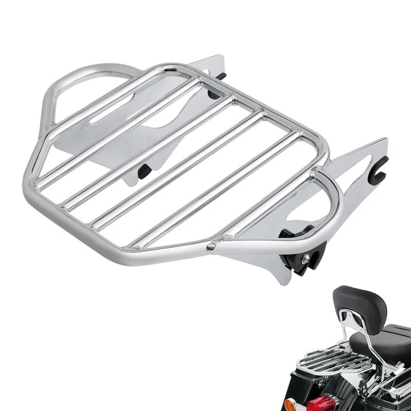 TM Motorcycle Detachable Two Up Pack Mounting Luggage Rack For Harley Touring Street Glide Road Glide 2009-2022