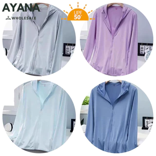 เสื้อกันแดด UPF50+ ผ้าไอซ์ ชุดฤดูร้อน สำหรับผู้ชายและผู้หญิง แบบบางเบา มี 7 สีให้เลือก