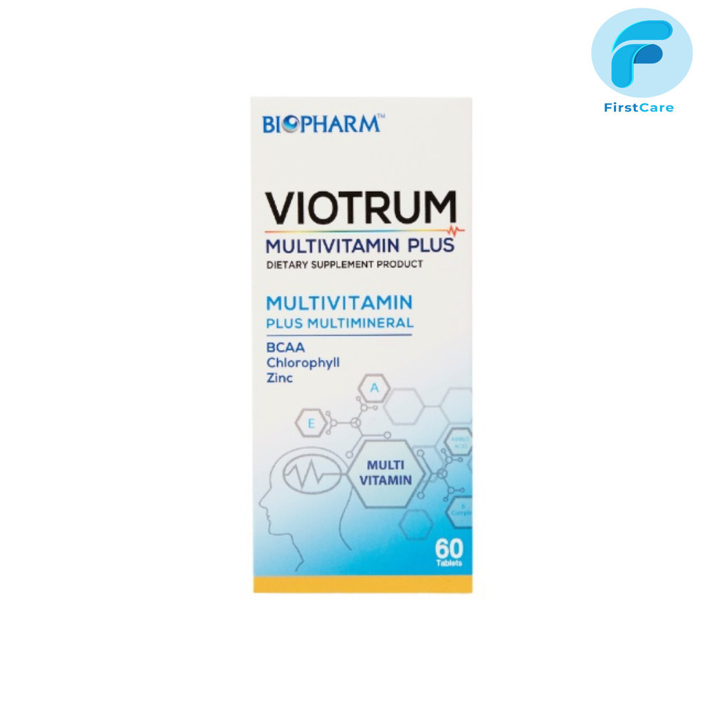 BIOPHARM Viotrum Multivitamin Plus ไวโอทรัม มัลติวิตามิน พลัส ขนาด 60 เม็ด