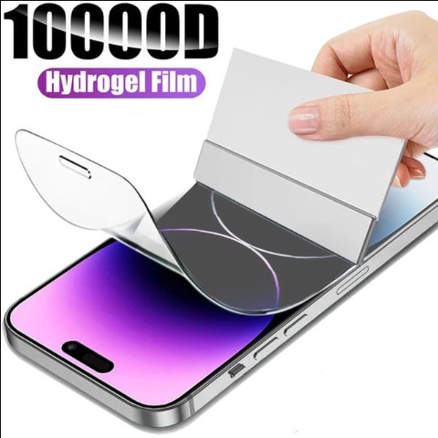 ฟิล์มไฮโดรเจล Hydrogel For iPhone 11 13 16 Pro Max 17 iPhone 13 14 15 Pro Max 12 13 16 Plus 7 8 Plus 13 ฟิล์มกันรอย