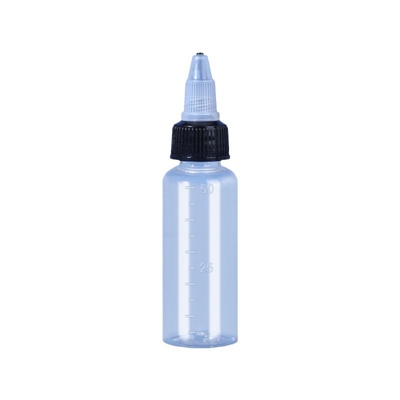 1pc Scale บีบชี้ขวดขวดน้ํา 10/20/30/40/50/100ML ขวดพลาสติกโปร่งใสภาพวาดหมึกเจลปรับ Dispensing ขวด