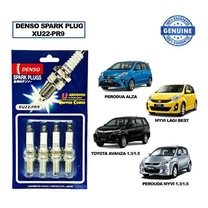 DENSO MYVI 2007 LAGI BEST ALZA AVANZA SPARK PLUG XU22-PR9