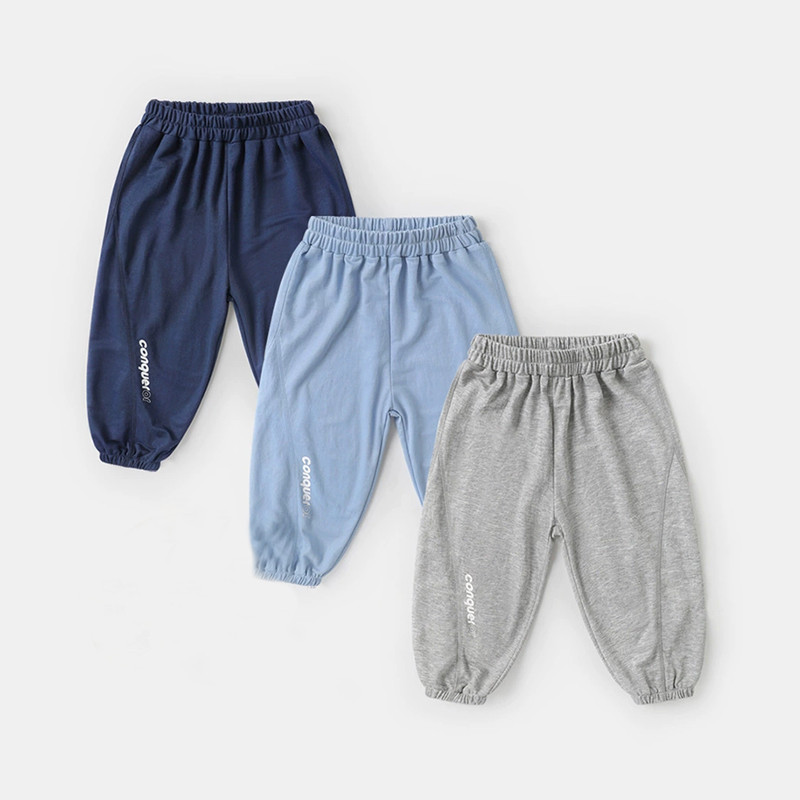 เด็กชายกางเกงกันยุงกางเกงยาวเสื้อผ้าเด็กบางฤดูร้อนเด็กชาย90-140 U15393