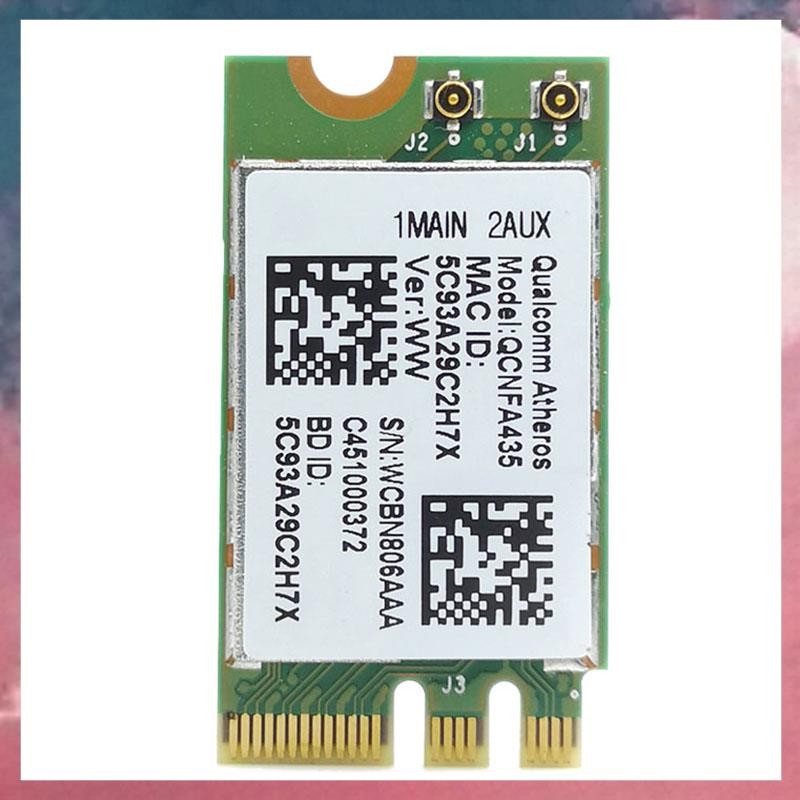 การ์ดอะแดปเตอร์ไร้สายสําหรับ Qualcomm Atheros QCA9377 QCNFA435 802.11AC 2.4G/5G NGFF WIFI CARD บลูทู