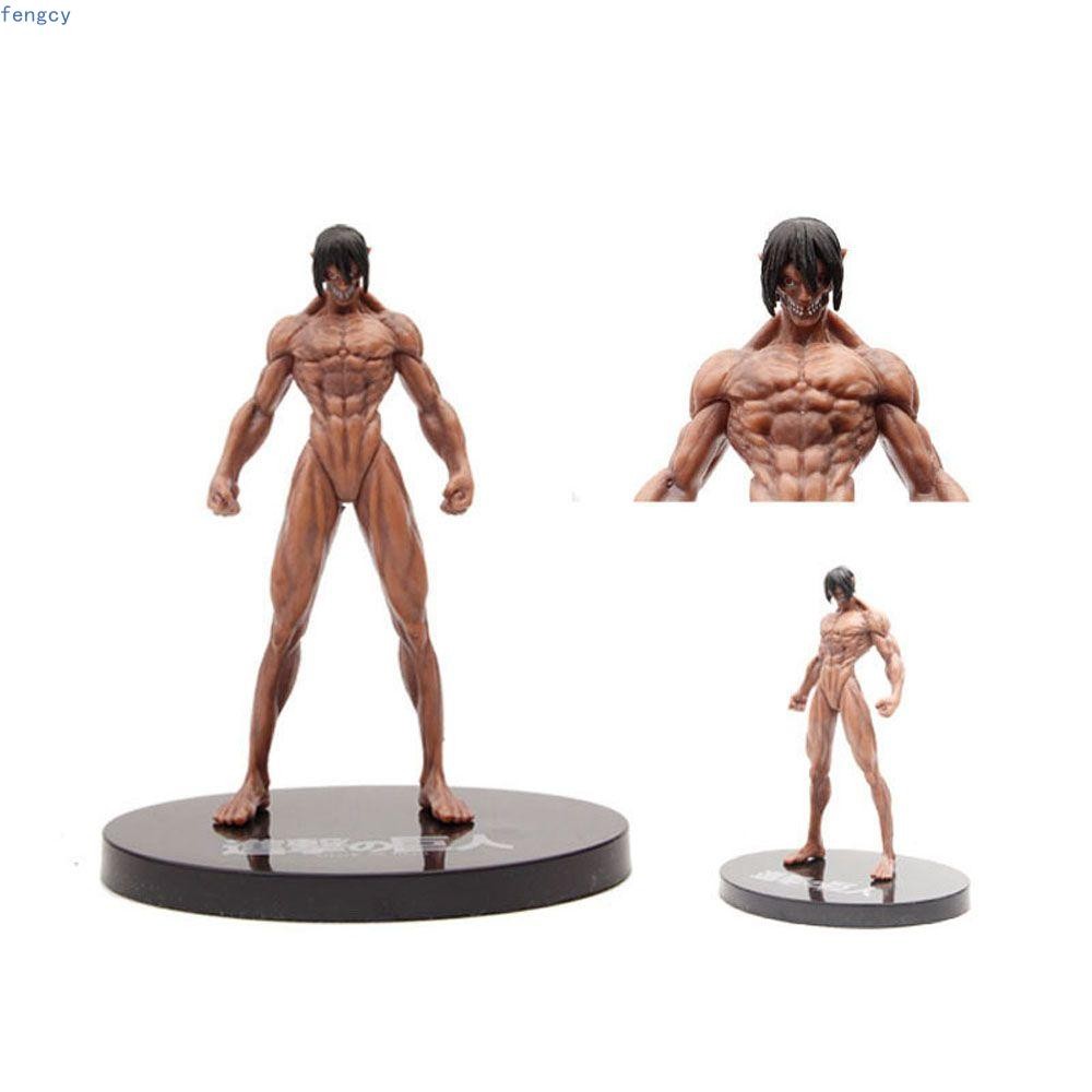 FENGCY Attack on Titan Action Figures อะนิเมะรุ่น Q ตุ๊กตาของเล่น Miniatures Attack on Titan สะสมตุ๊