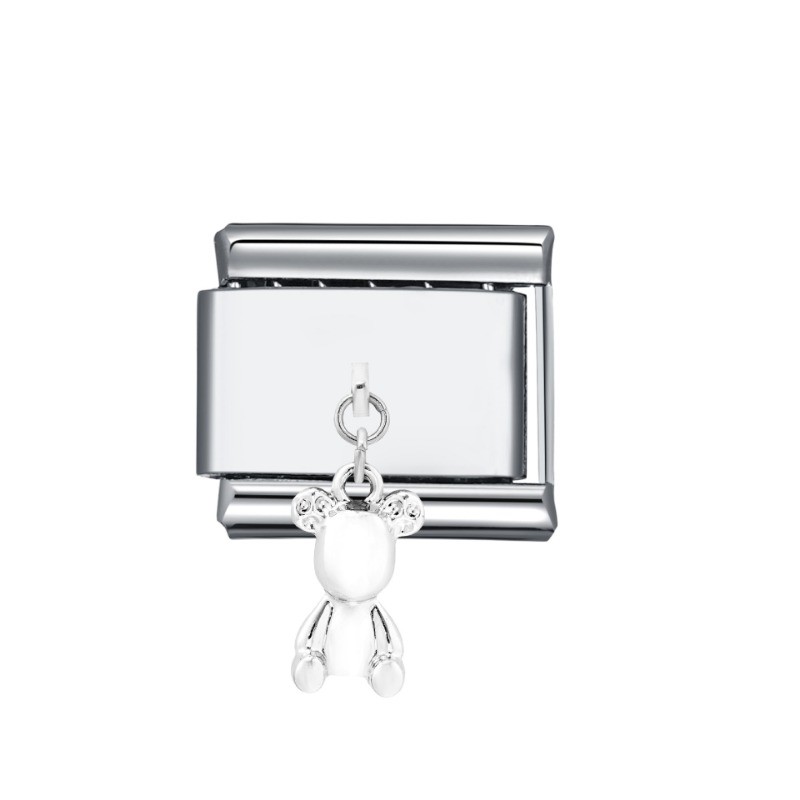 สแตนเลสโมดูลจี้น่ารักลมสร้อยข้อมือ ทําเอง อิตาเลี่ยนโมดูล ประกบกัน สร้อยข้อมือ - รูปที่ 5