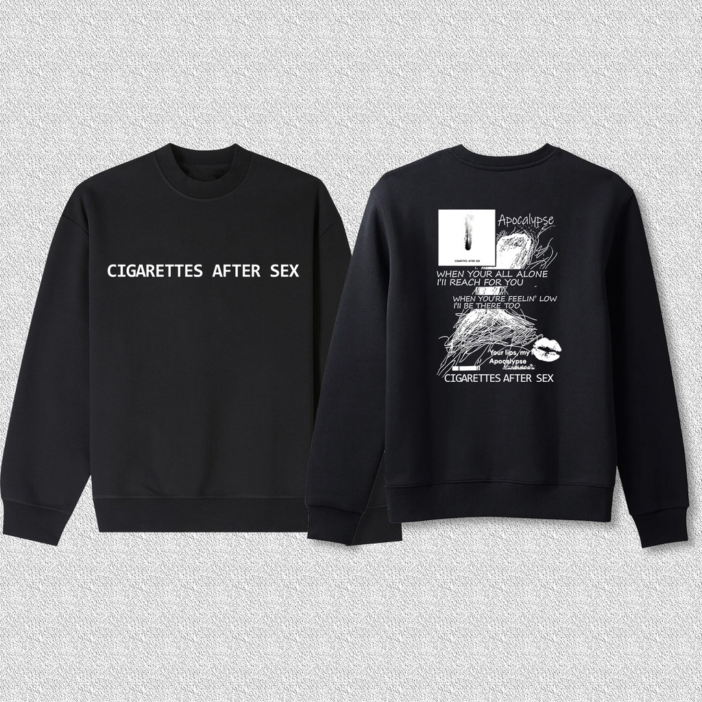 BAJU SUNSETZ CAS WHEN U GO AWAY I STILL SEE U รุ่นผ้าฝ้ายรอบคอ Hoodie M-3XL t09