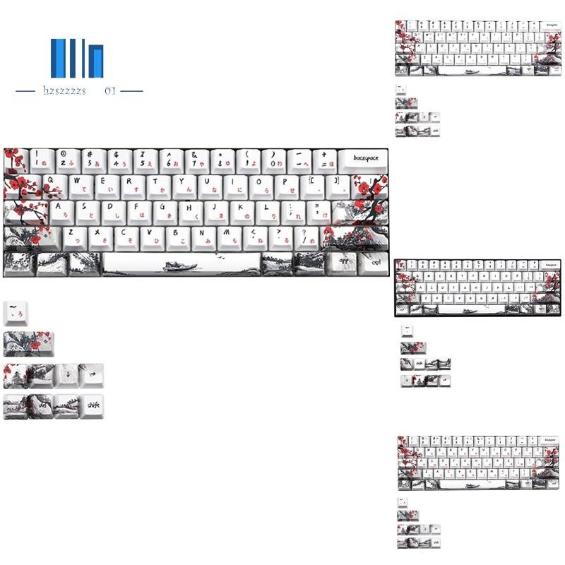 『hzszzzzs01』ปุ่มกดคีย์บอร์ด 71 ปุ่ม สําหรับ GH60 RK61 ALT61 Anne PRO2 GK61 GK64 Dz60