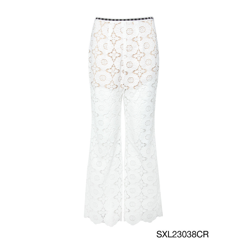 SABINA | JANESUDA x SABINA กางเกงขายาว Lady Jane รหัส SXL23038CR สีขาว