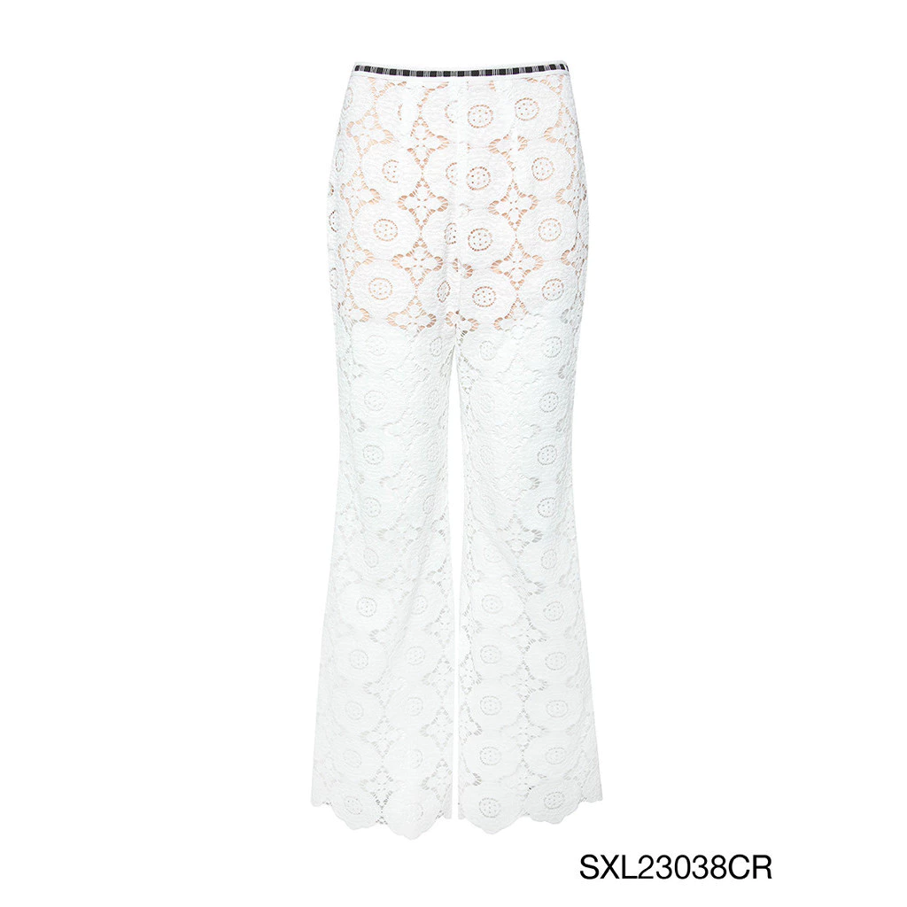 SABINA | JANESUDA x SABINA กางเกงขายาว Lady Jane รหัส SXL23038CR สีขาว