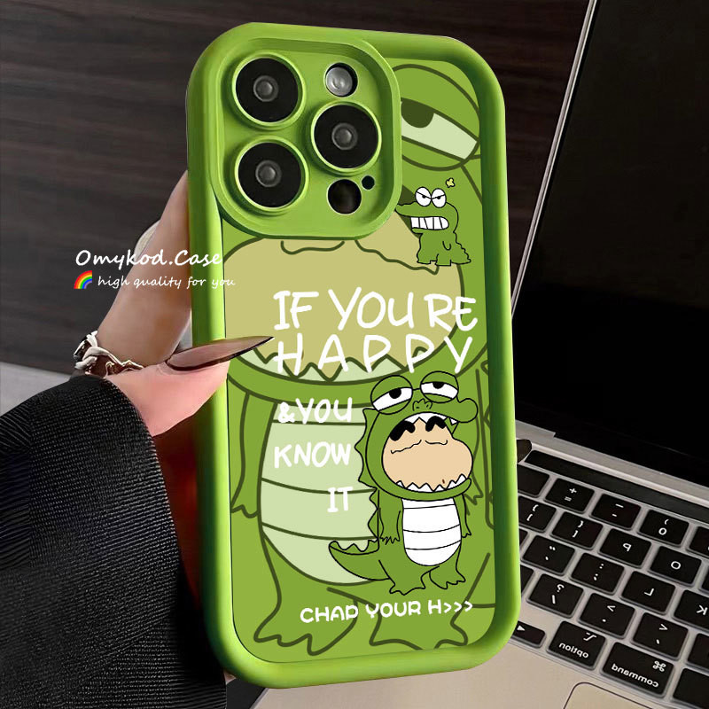 เคสซิลิโคน ลายการ์ตูนไดโนเสาร์ กันตก สําหรับ Samsung A15 A05 05S A14 A13 A12 A11 A10 A04 A04E A03 A03S A24 A23 A34 A33 A32