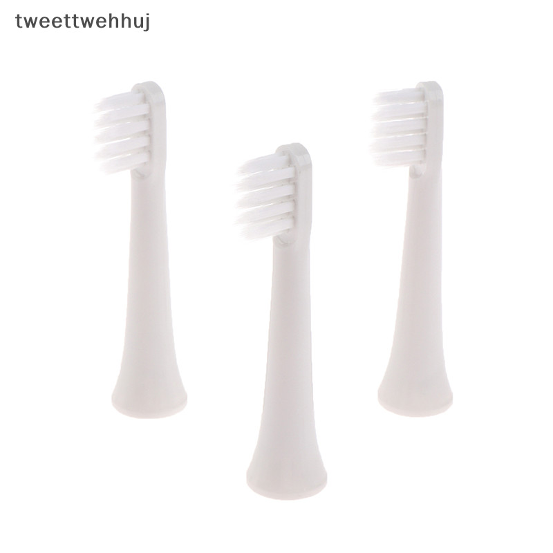 Tw 3pcs แปรงสีฟันไฟฟ้าโซนิคสําหรับ T100 Whitening Soft สูญญากาศ Replacment หัวทําความสะอาดแปรงขนแปรงหัวฉีด huj