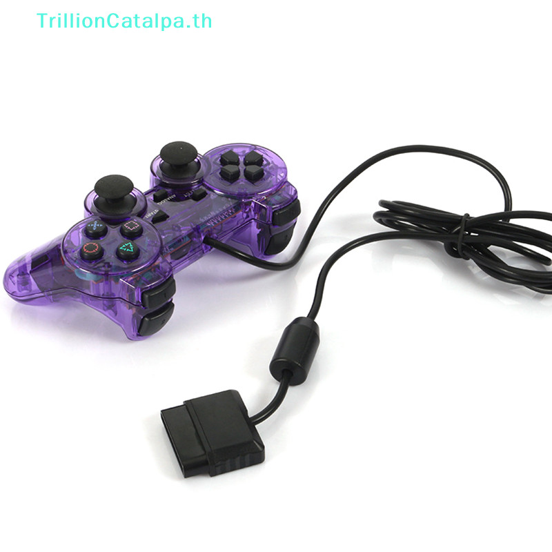 Trillioncatalpa ใหม่ล่าสุด เกมแพดเชื่อมต่อ แบบใช้สาย สําหรับจอยแพด Sony PS2 Sony PS2 PSX Joy Sony PSone 1 ชิ้น