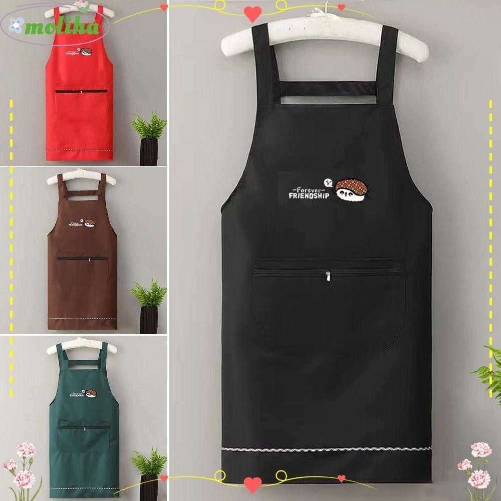 Moliha ผ้ากันเปื้อนครัว, ผ้ากันเปื้อนบาริสต้า กันสนิม กันเปื้อน กันน้ํา ของใช้ในครัวเรือน ช่างตัดผม ช่างไม้ ดอกไม้ ผ้ากันเปื้อน บ้านกาแฟ