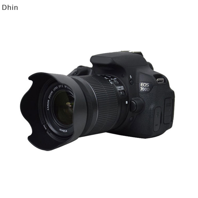 [Dhin] เลนส์ฮู้ด EW-63C 58 มม. ew63c สําหรับ Canon EF-S 18-55 มม. f/3.5-5.6 IS STM 700D 100D 750D 760D COD
