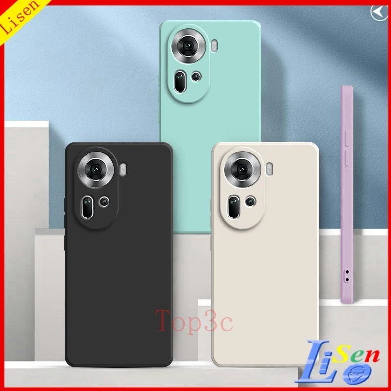 เคส OPPO Reno 11 5G 11 Pro 5G 8 5G 8z 5G 7Z 5G 8T 5G 7 10 Pro 5G เคสโทรศัพท์มือถือ ซิลิโคน กันกระแทก สีพื้น สําหรับ YT