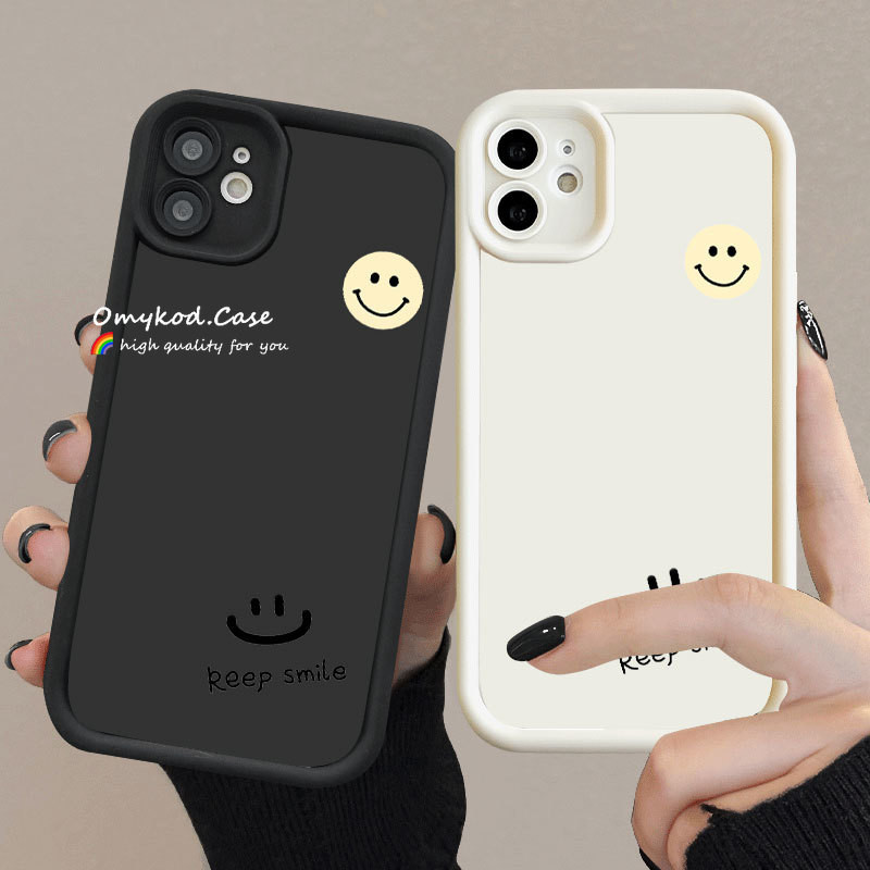 เคสป้องกันโทรศัพท์มือถือ ลายหน้ายิ้มน่ารัก สําหรับ Vivo Y17s Y16 Y02 Y22 Y21 Y20 Y20i Y20S Y22S Y21T Y17 Y36 5G Y50 Y51 Y95 Y27 Y21S Y33T Y33S Y15A Y1S Y91C V25 V27 Pro V29